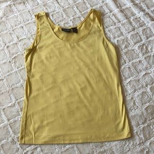 Yellow microfiber tank